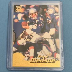 Drew Bledsoe #258 1996 Pacific Crown Collection Footbal Card